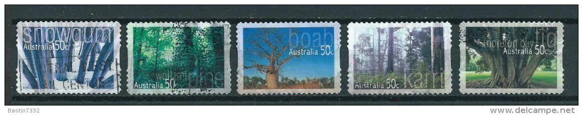 2005 Australia Complete Set Trees,self-adhesive Used/gebruikt/oblitere - Gebruikt