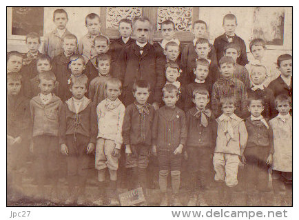 Unique Photo De OUILLY LE VICOMTE - Instituteur Avec Sa Classe - Beroepen