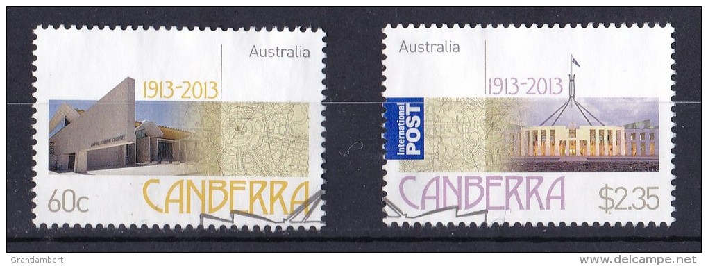 Australia 2013 Canberra Centenary Set Of 2 Used - Oblitérés