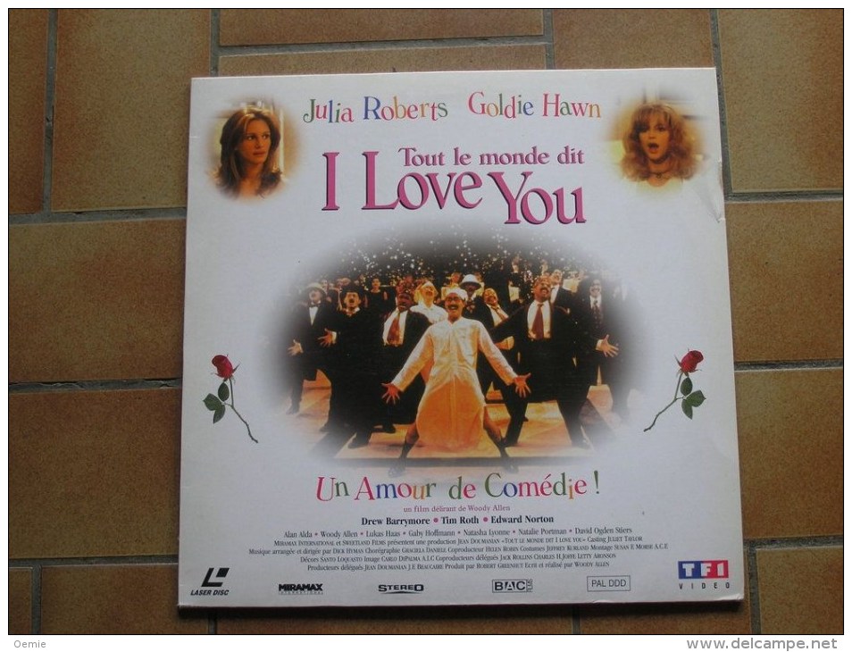 LASERDISC  CDV   °°° TOUT LE MONDE DIT I LOVE YOU  °° PAL  FRANCAIS - Otros