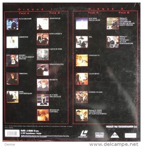 LASERDISC  CDV   °°°   MYLENE FARMER MUSIC VIDEOS  °° PAL  FRANCAIS - Otros