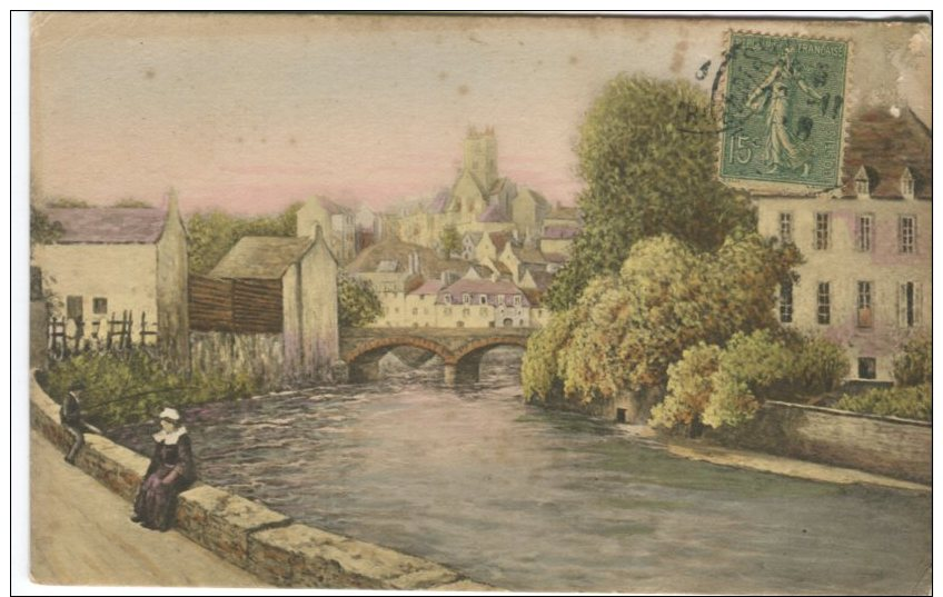 Unknown Postcard, River Scene, Luxographie Serie 26 - Peintures & Tableaux