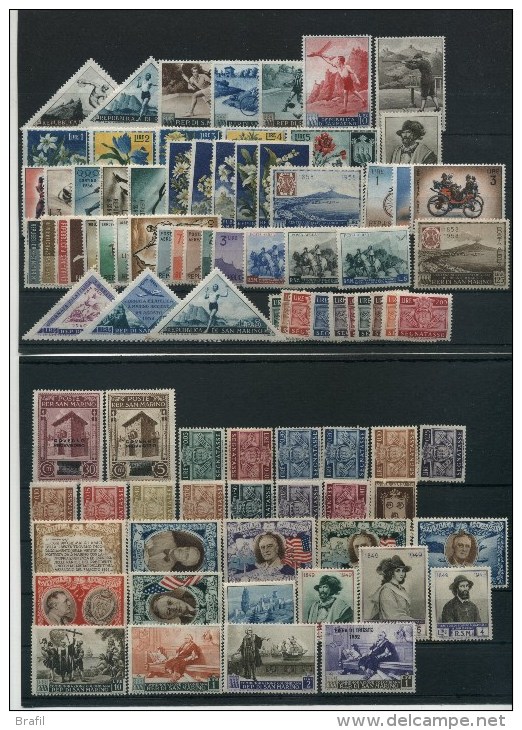 San Marino, Lotto Francobolli Nuovi, Buon Valore Catalogo - Collections, Lots & Series