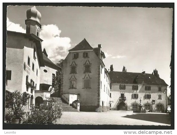 MAIENFELD Städtliplatz Mit Srecherhaus Bauern Verein Landquart 1957 - Landquart