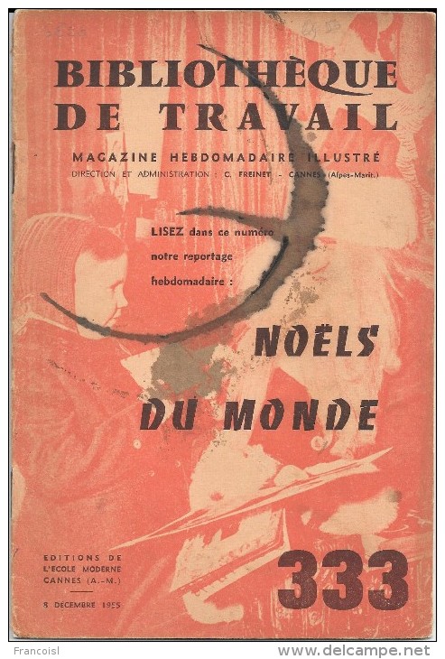 Lot De 33 Numéros De La "Bibliothèque De Travail" . Collection Dirigée Par Freinet Et Imprimée à Cannes. - Bücherpakete