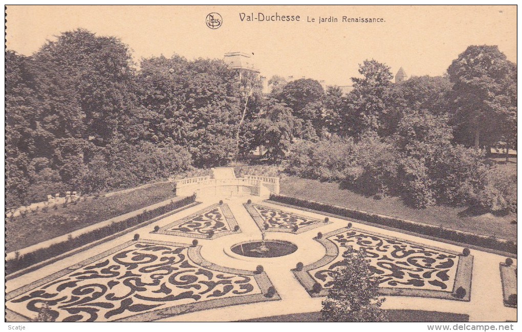 Auderghem.  -   Le Château Et Le Parc De:   VAL-DUCHESSE   à   Auderghem.  Le Jardin Renaissance - Auderghem - Oudergem