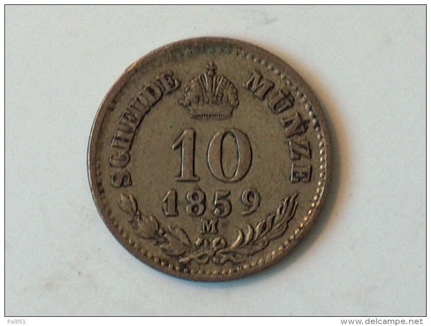 AUTRICHE 10 CENT 1859 M - Autriche