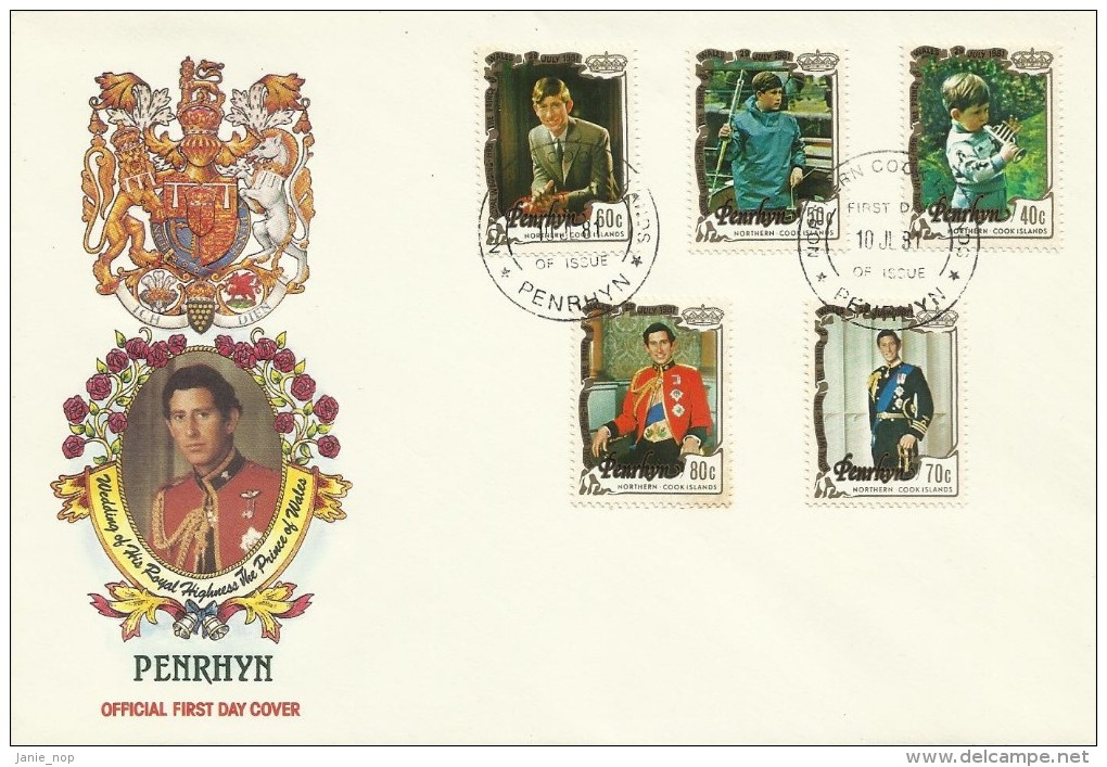 Penrhyn 1981 Royal Wedding FDC - Penrhyn