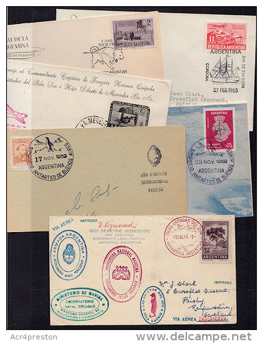 T0026 ARGENTINA 1960s, 12 @ Covers Associated With Antarctica - Brieven En Documenten