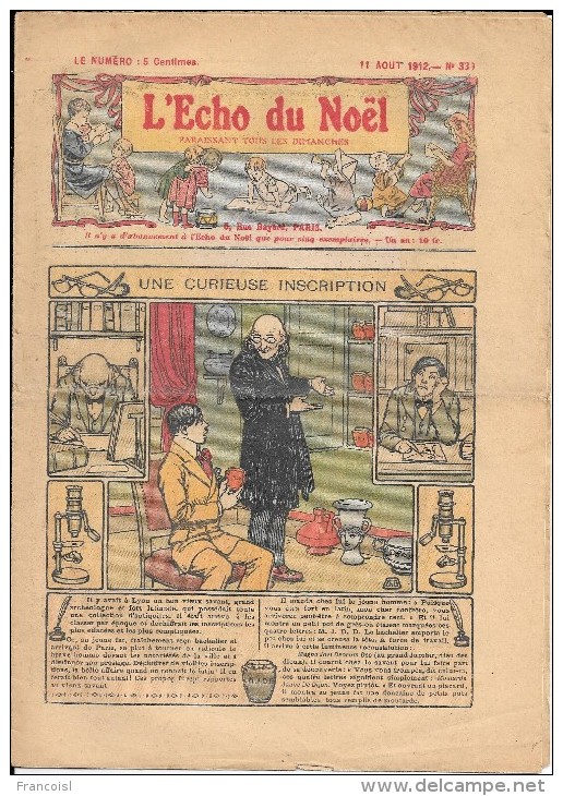 Lot De 7 Numéros De "l'écho Du Noël" De 1912 à 1926 - L'Echo Du Noël