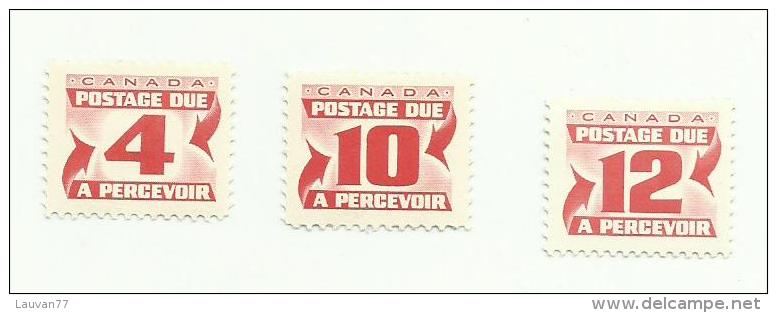 Canada Taxe N° 29, 32, 43 Cote 4.50 Euros - Portomarken