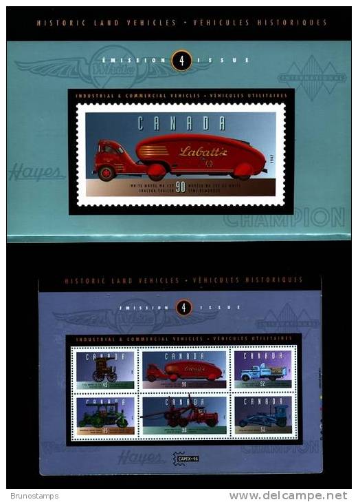 CANADA - 1996  CAPEX '96 EXPO  MS IN ORIGINAL FOLDER MINT NH - Blocks & Sheetlets