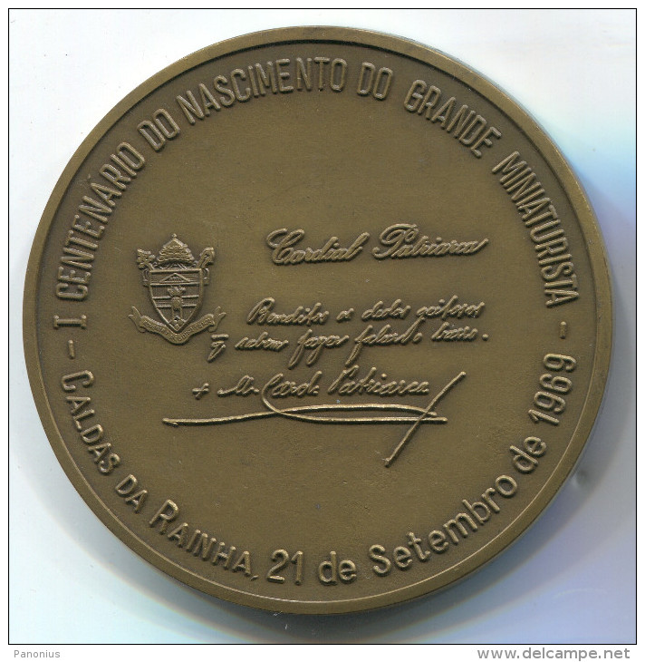 MESTRE FRANCISCO ELIAS 1969. - Medal, Portugal, Ceramist, Sign. Leonel - Profesionales / De Sociedad