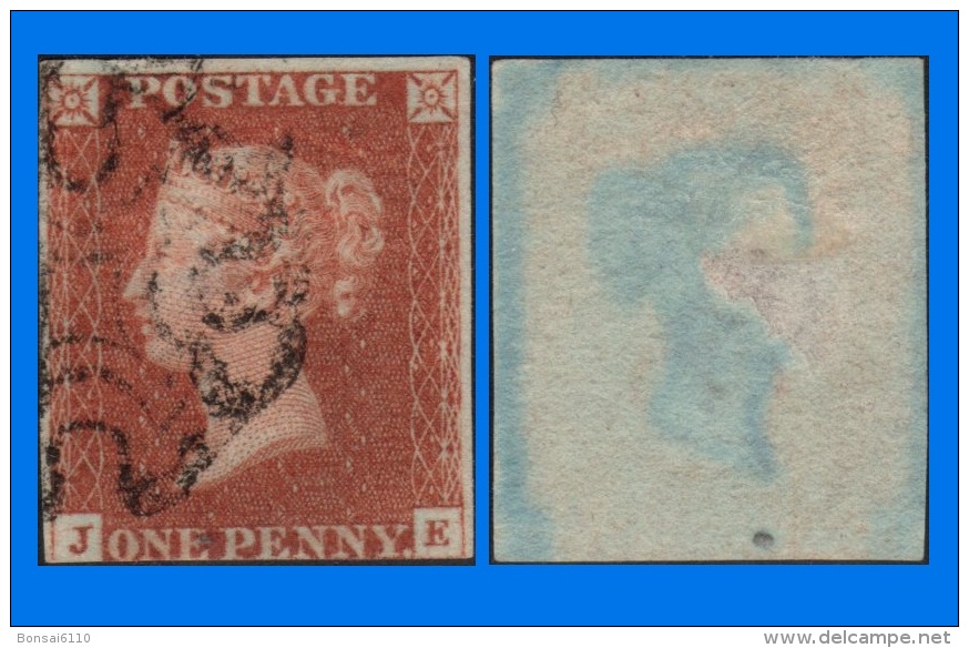 GB 1841-0113, QV 1d Red-Brown Letters J-E SG7/9, MC Cancel - Usati