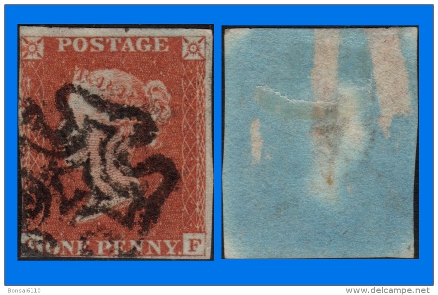 GB 1841-0115, QV 1d Red-Brown Letters G-F SG8/9, MC Cancel (Spacefiller) - Usati