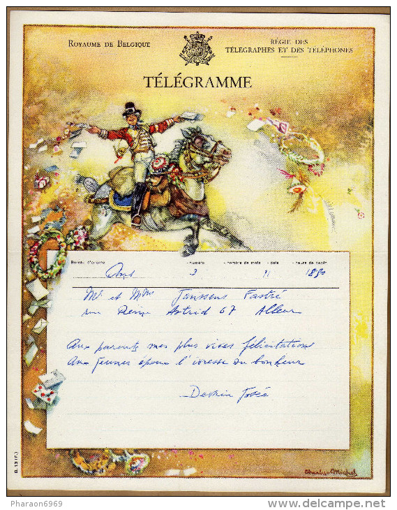 Télégramme Facteur à Cheval - Telegrammi