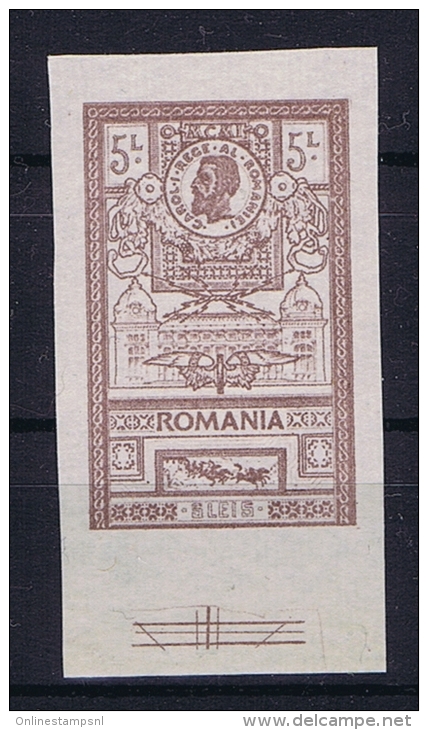 Romenia, 1903 Print Proof Of  Mi. 160  Not Used (*) - Neufs