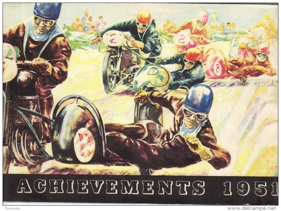 Castrol Achievements  -  1951  -  Illustrated By Gordon Horner - Transportation