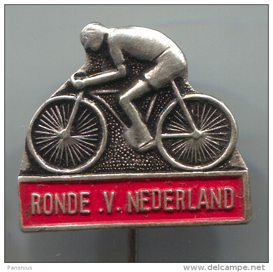 Cycling, Bike, Bicycles - RONDE V. NEDERLAND, Netherlands, Old Pin, Badge - Radsport