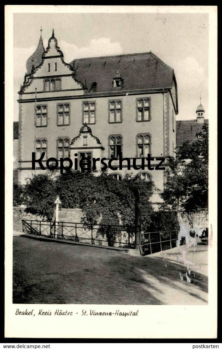 ÄLTERE POSTKARTE BRAKEL KREIS HÖXTER ST. VINZENZ HOSPITAL 1960 Krankenhaus AK Ansichtskarte Cpa Postcard - Brakel