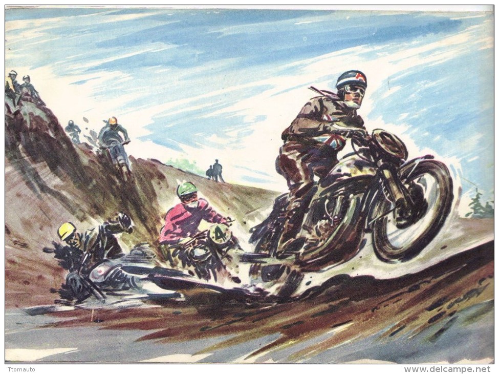 Castrol Achievements  -  1956  -  Illustrated By Gordon Horner - Transportation