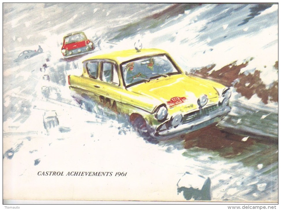 Castrol Achievements  -  1961  -  Illustrated By Gordon Horner - Transportes