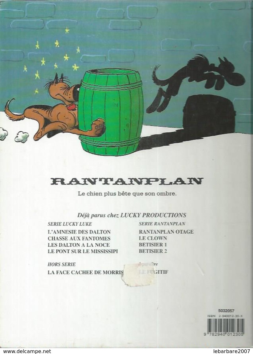 RANTANPLAN  " BETISIER 1   -  MORRIS - E.O.  MAI 1993  LUCKY PRODUCTIONS - Rantanplan