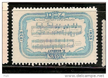 Brazil * & Cent. Do Nasc. De Carlos Gomes Compositor, Opera O Guarani 1936  (309) - Unused Stamps