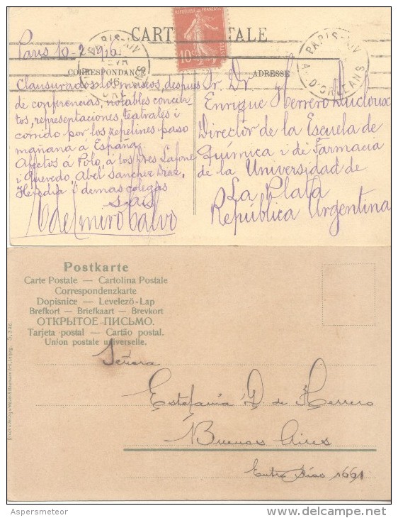 ENRIQUE HERRERO DUCLOUX ENORME COLECCION DE 42 POSTALES - 21 FIRMADAS INSIGNE HIJO DE CASTEJON NAVARRA - Colecciones