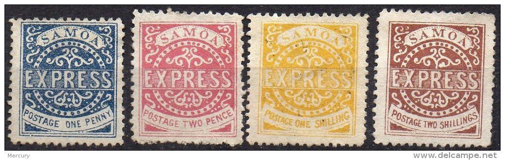 SAMOA - 4 Valeurs De 1877 Neuves REIMPRESSION - Samoa