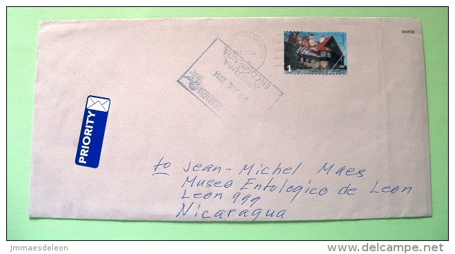 Finland 2014 Cover To Nicaragua - House - Lettres & Documents