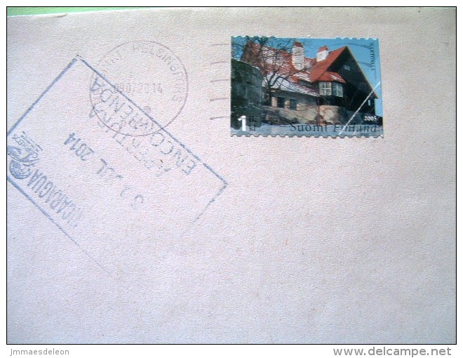 Finland 2014 Cover To Nicaragua - House - Storia Postale