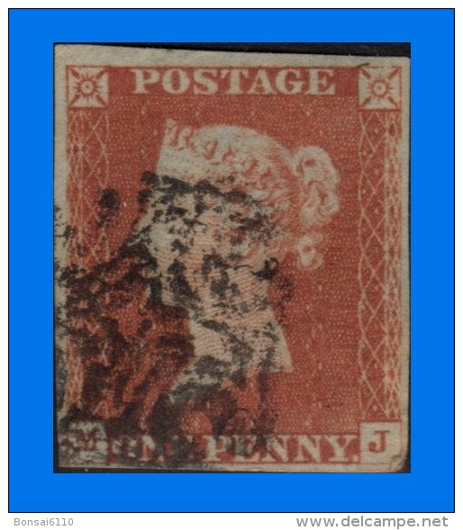 GB 1841-0121, QV 1d Red-Brown Letters M-J SG8, MC Cancel (Spacefiller) - Oblitérés