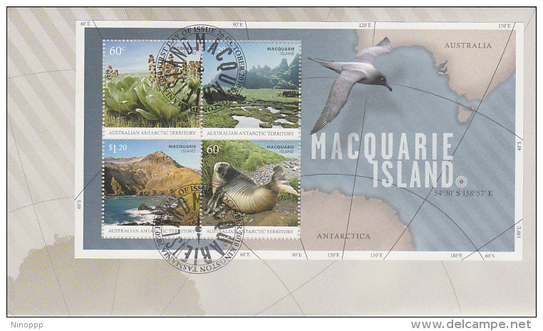 Australian Antarctic Territory 2010 Macquarie Island MS FDC - FDC