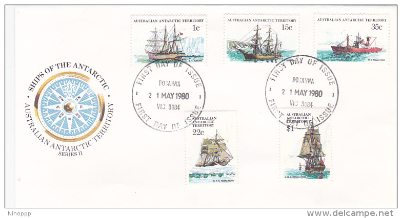 Australian Antarctic Territory Australian Antarctic Territory 1980 Ships Series II FDC - FDC