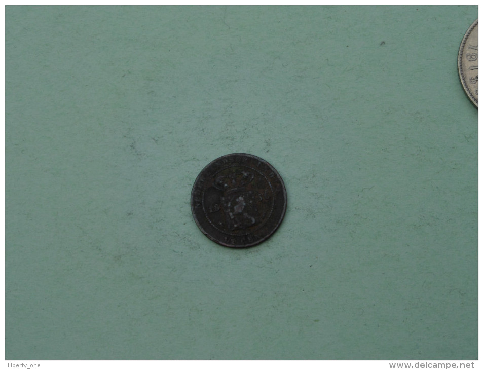 1856 - 1/2 Cent ( 2.1 Gr.) KM 306/307 ( Uncleaned Coin / For Grade, Please See Photo ) !! - Indes Néerlandaises