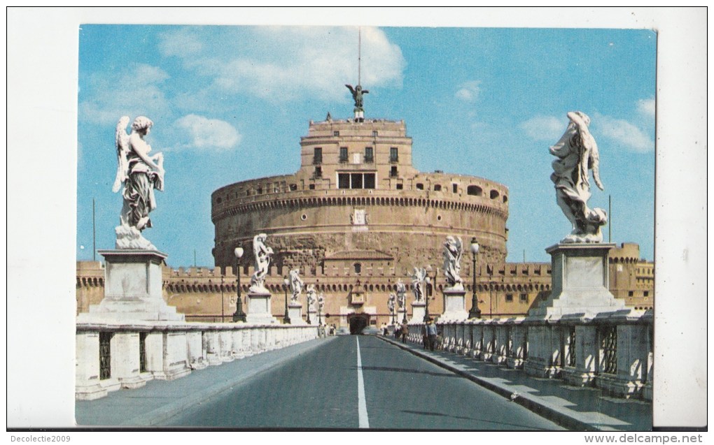 BF23397 Roma Ponte E Castel S Angelo   Italy  Front/back Image - Bruggen