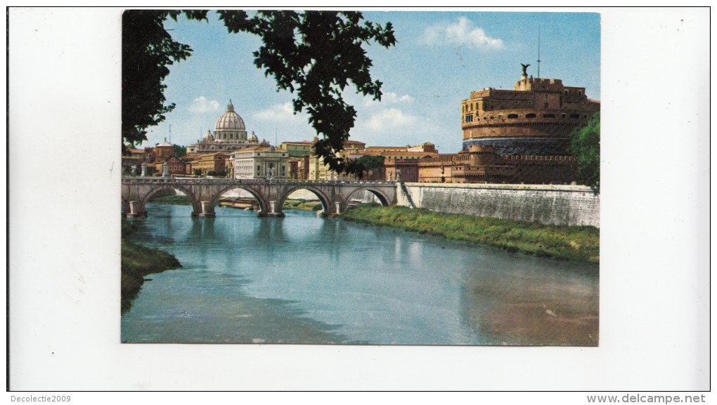 BF23399 Ponte E Castel S Angelo  Roma   Italy  Front/back Image - Ponts