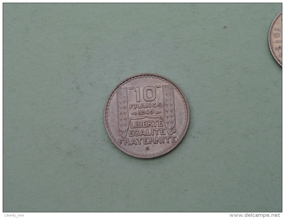 1949 B - 10 Francs / KM 909.2 ( Uncleaned Coin / For Grade, Please See Photo ) !! - Autres & Non Classés