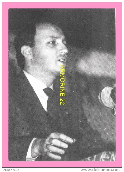 CPM CHENOVE  7 Fevrier 1986 Laurant Fabius 1er Ministre , S Adresse Aux Cheneviliers - Chenove