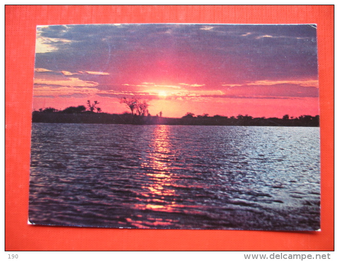 Sunset Over The Zambezi River - Zimbabwe