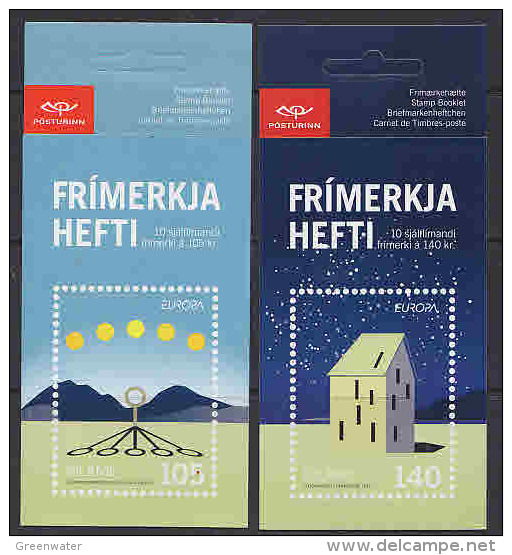 Europa Cept 2009 Iceland 2 Booklets ** Mnh (F1257) - 2009