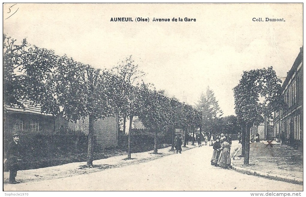 PICARDIE - 60 - OISE - AUNEUIL - Avenue De La Gare - Animation - Auneuil