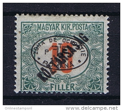 Romenia, Occupation Of Hungary, Debrecen Debreczin Mi. Porto Nr 13  MH/*  Signed/ Signé/signiert/ Approvato - Unused Stamps
