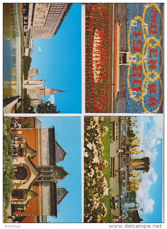 12 CPM MOSCOU 1980 - 5 - 99 Cartes