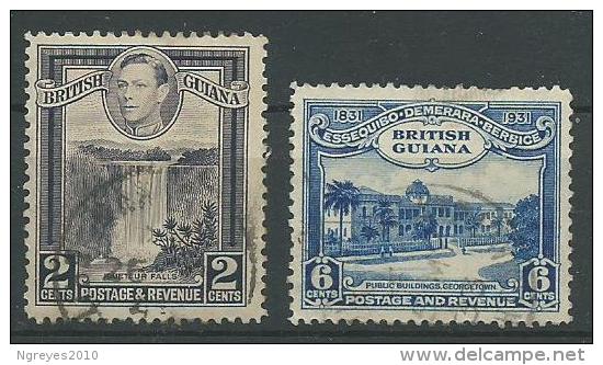 140017551  BRTISH GUIANA  YVERT   Nº  138/40 - Guyana Britannica (...-1966)