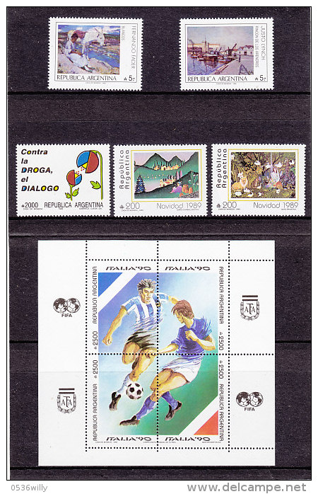 Argentinien 1989/90. Postmappe Mit Verschiedenen Ausgaben (5.577) - Ungebraucht