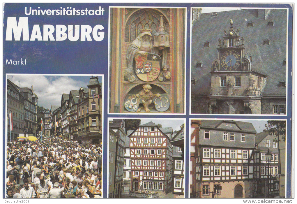 BF23788 Marburg Markt   Germany  Front/back Image - Marburg