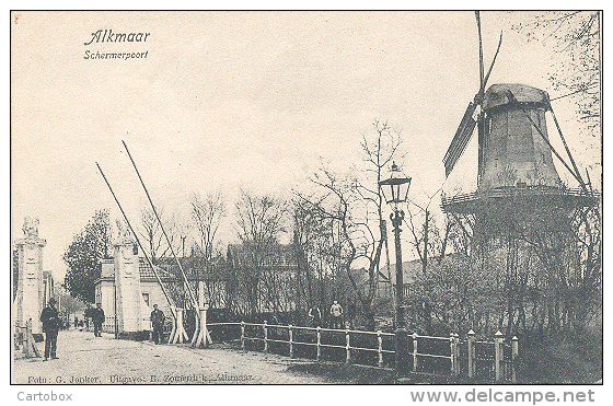 Alkmaar, Schermerpoort  (met Molen) - Alkmaar