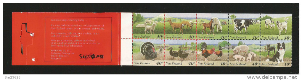 New Zealand 1995 Mi.Nr. 1441 / 1450 D , Animals - Carnet / Booklet See 2 Scans - (**) - Booklets